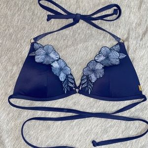 Victoria’s Secret Push-Up embroidered bikini top